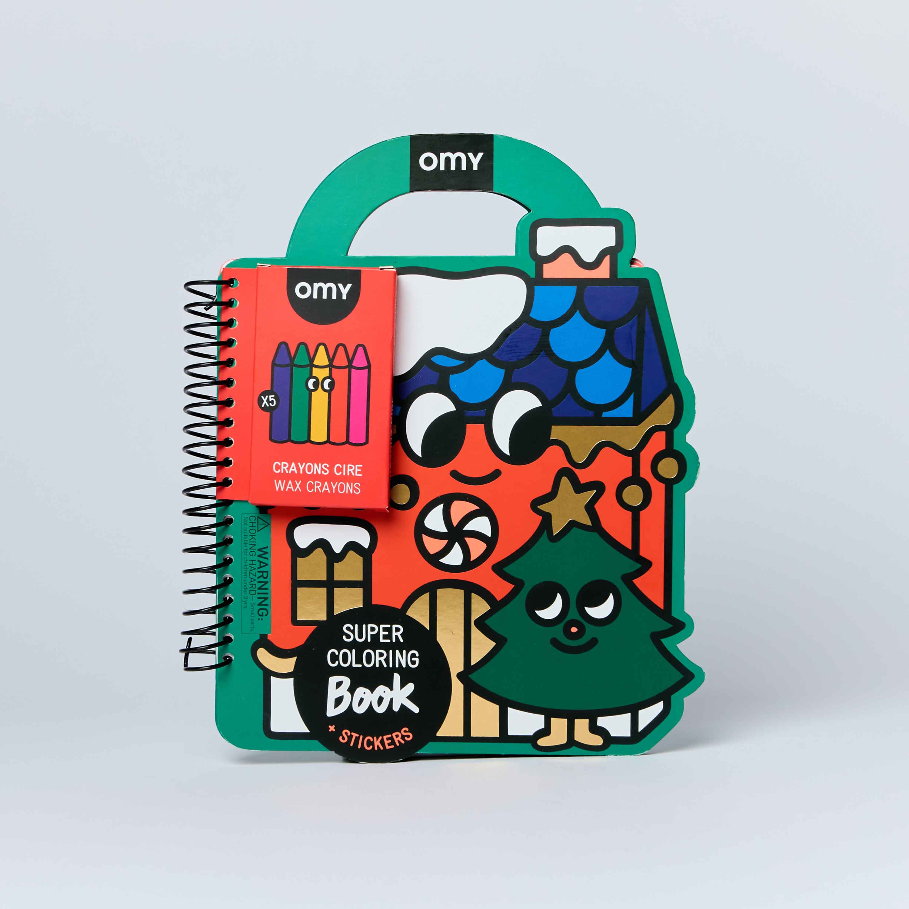 SUPER COLORING & STICKERS BOOK - CHRISTMAS