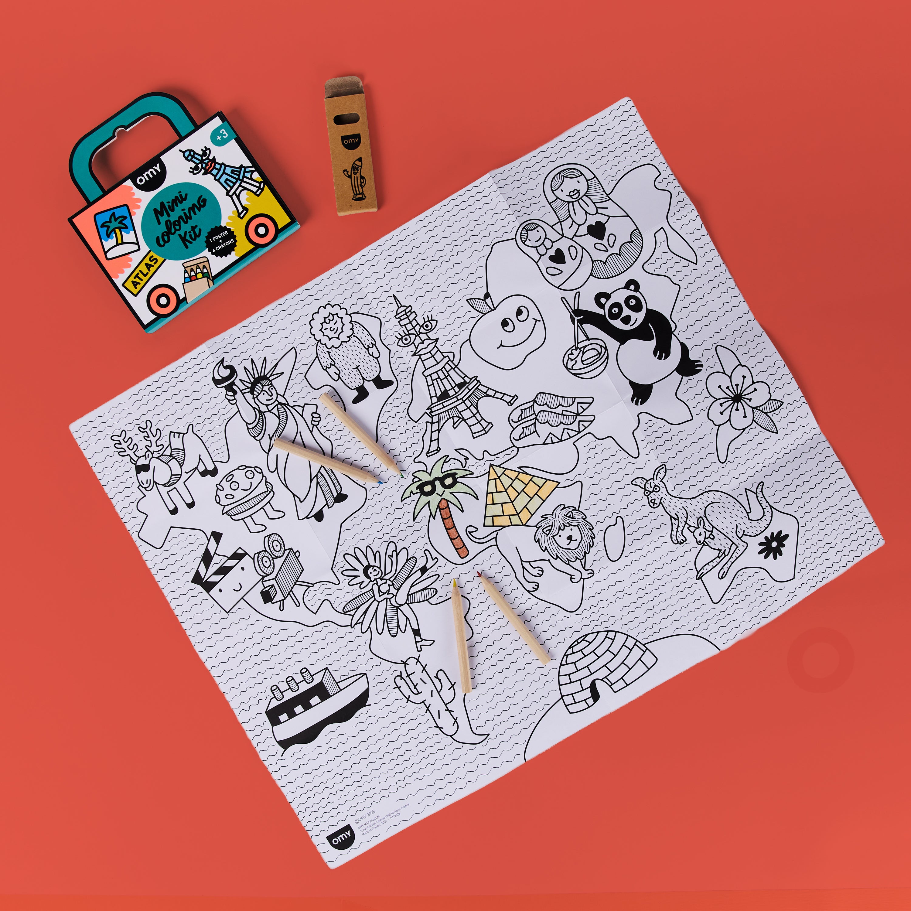 MINI POCKET COLORING ATLAS