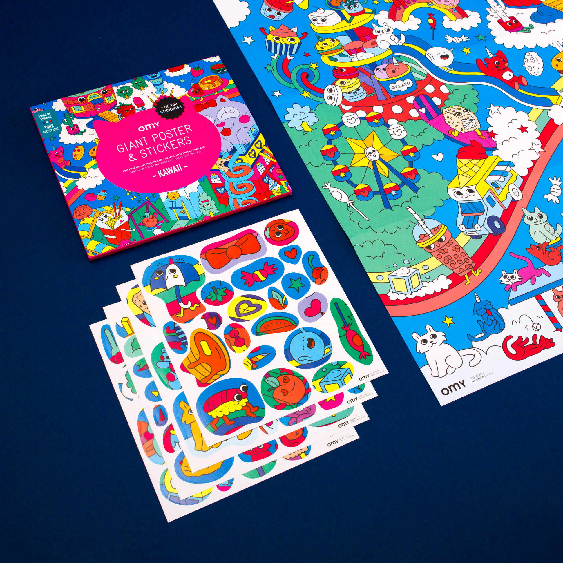 Kawaii - Sticker poster