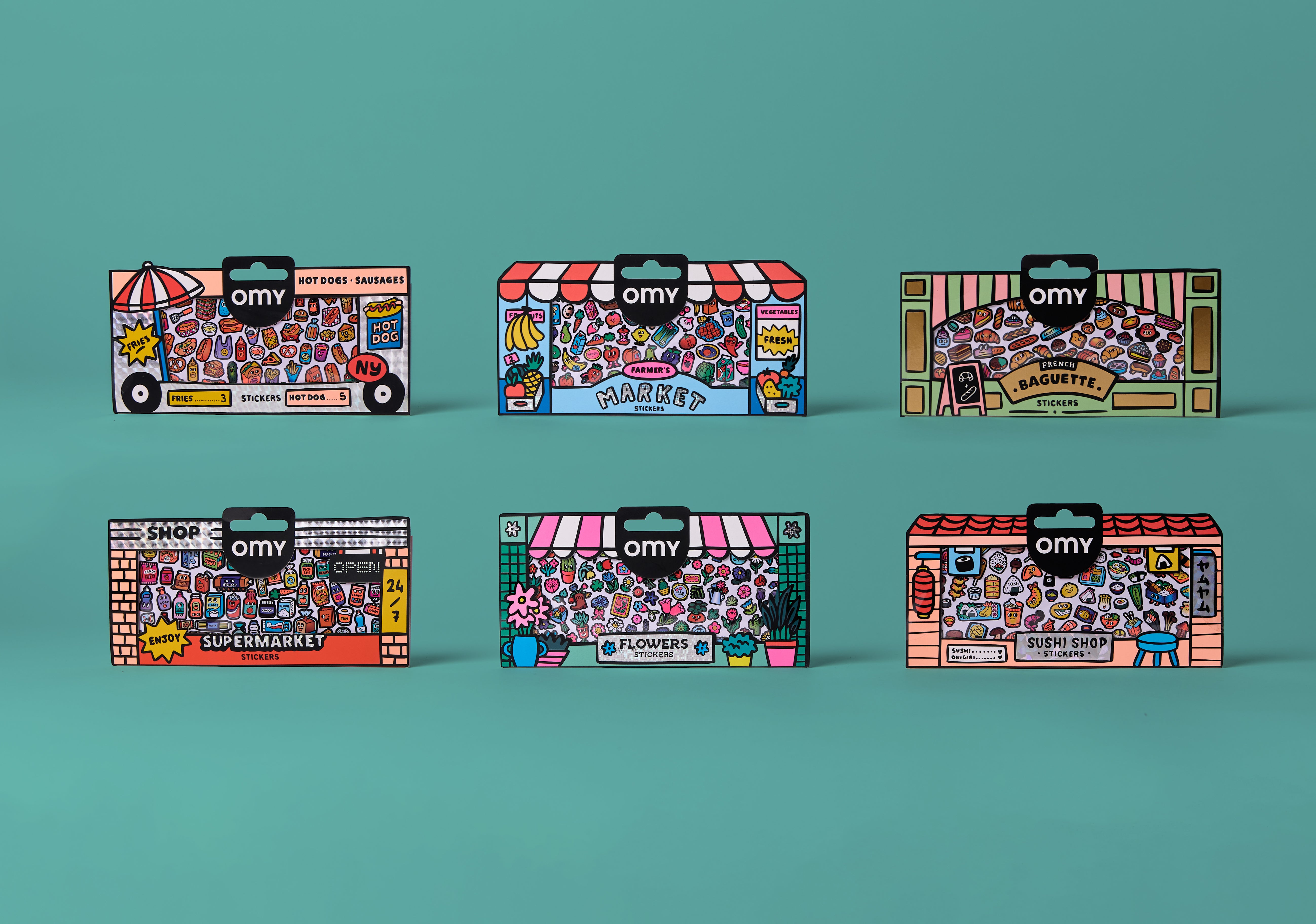 36 assorted Boutique Stickers