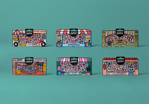 36 assorted Boutique Stickers