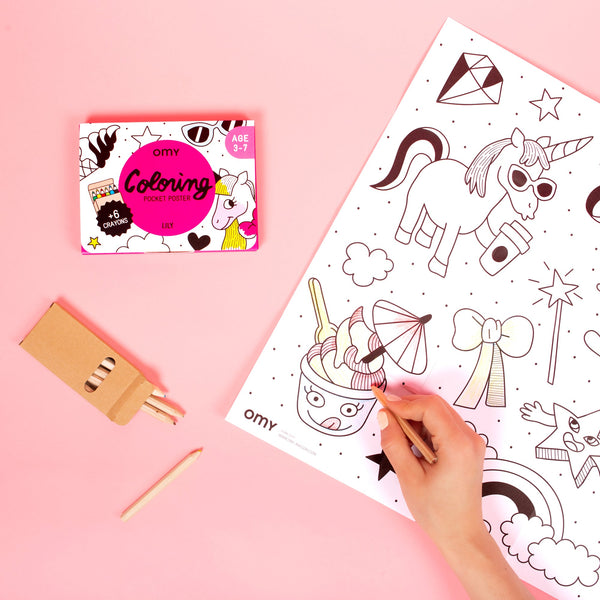 Unicorn - Coloring pocket