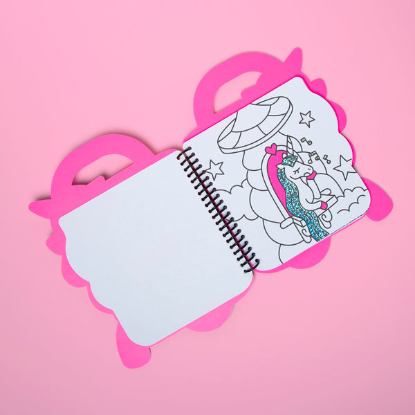 UNICORN SUPER COLORING & STICKER BOOK