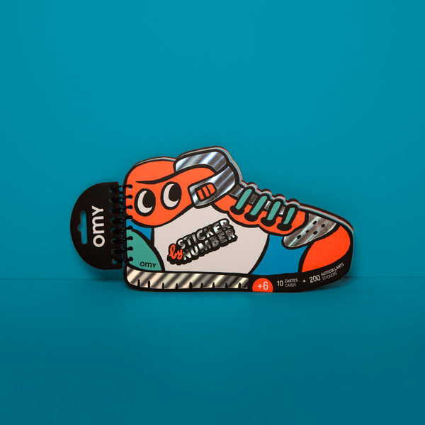 Sticker by number book - Sneakers