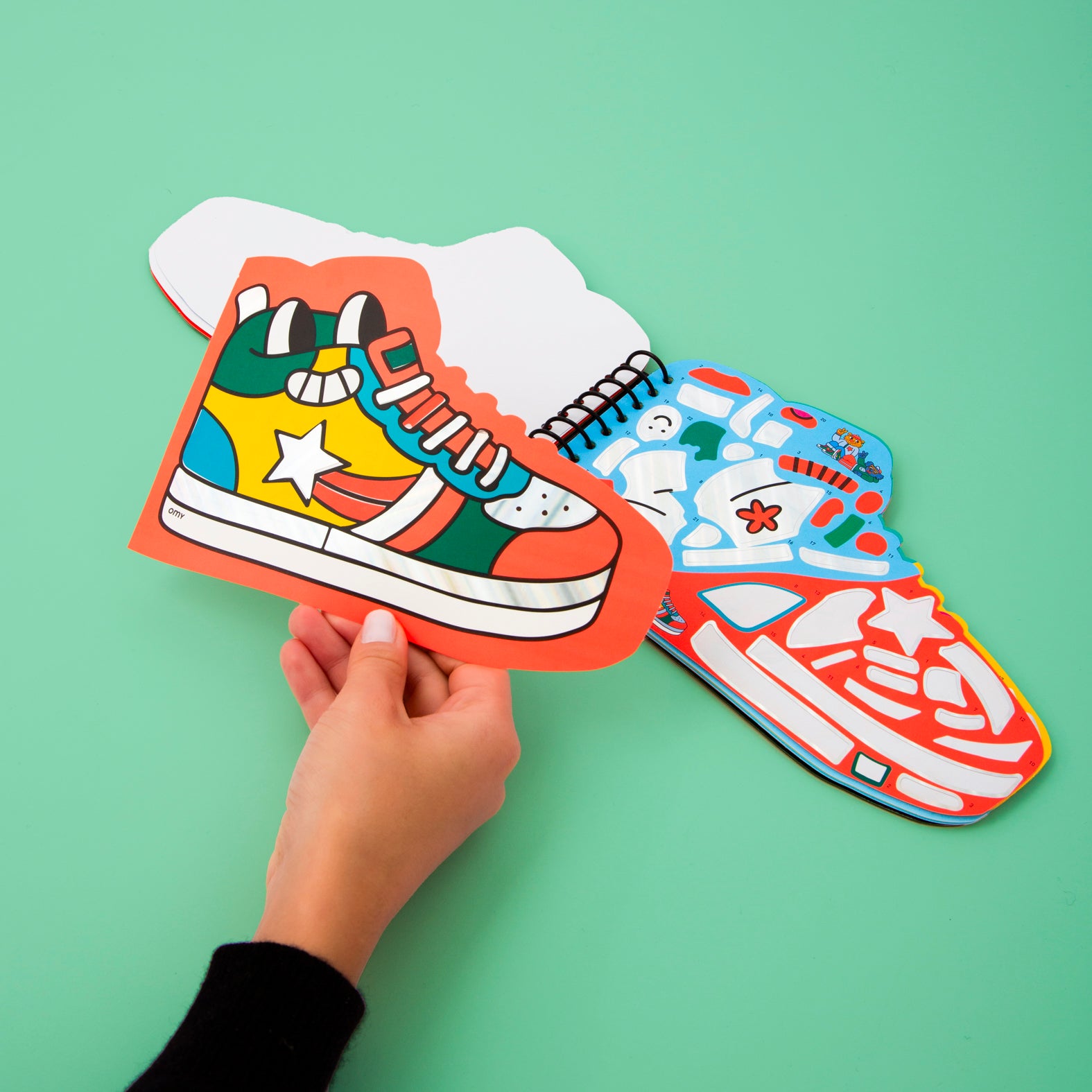 Sticker by number book - Sneakers