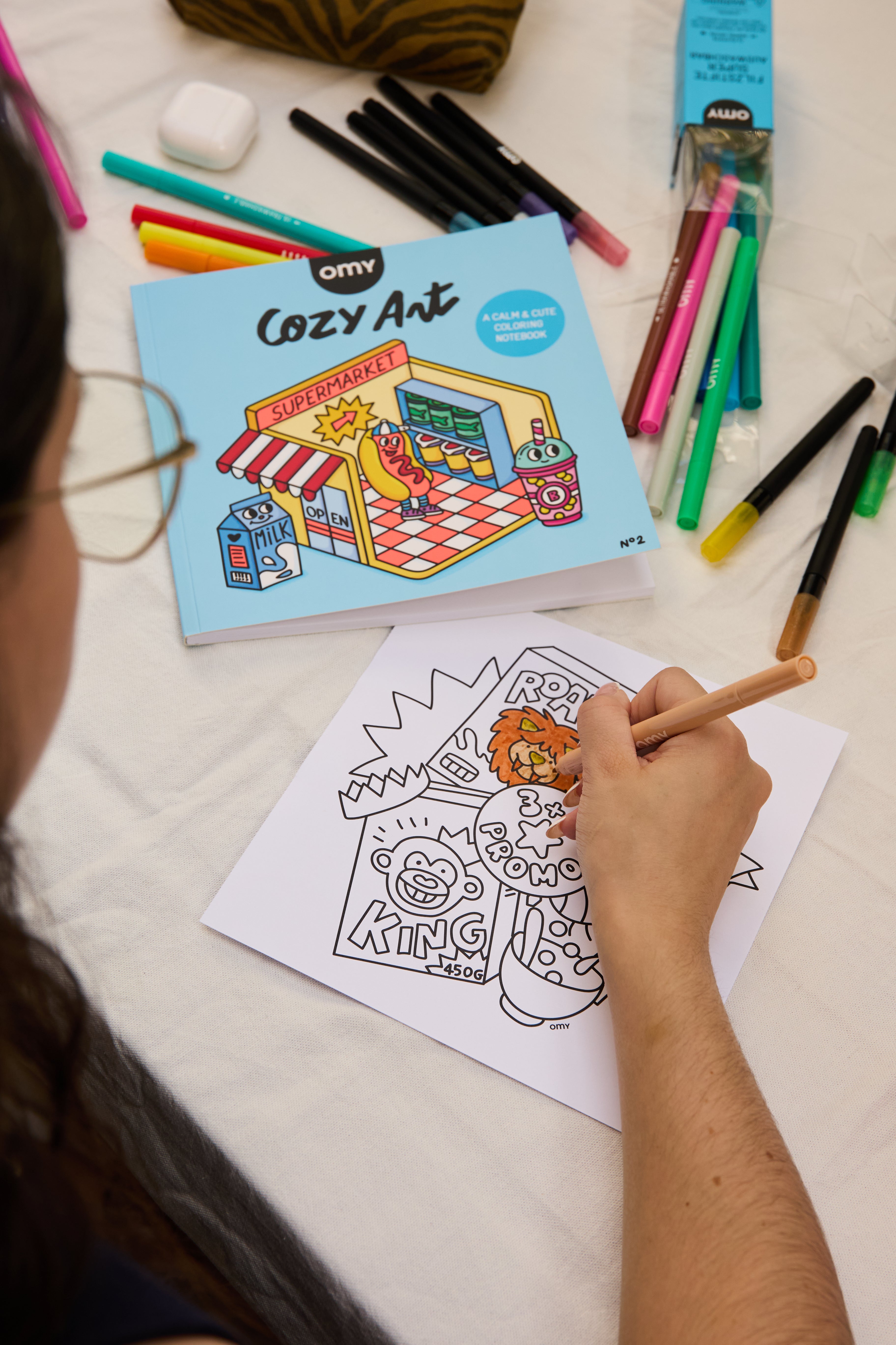 COZY COLORING BOOK supermarket