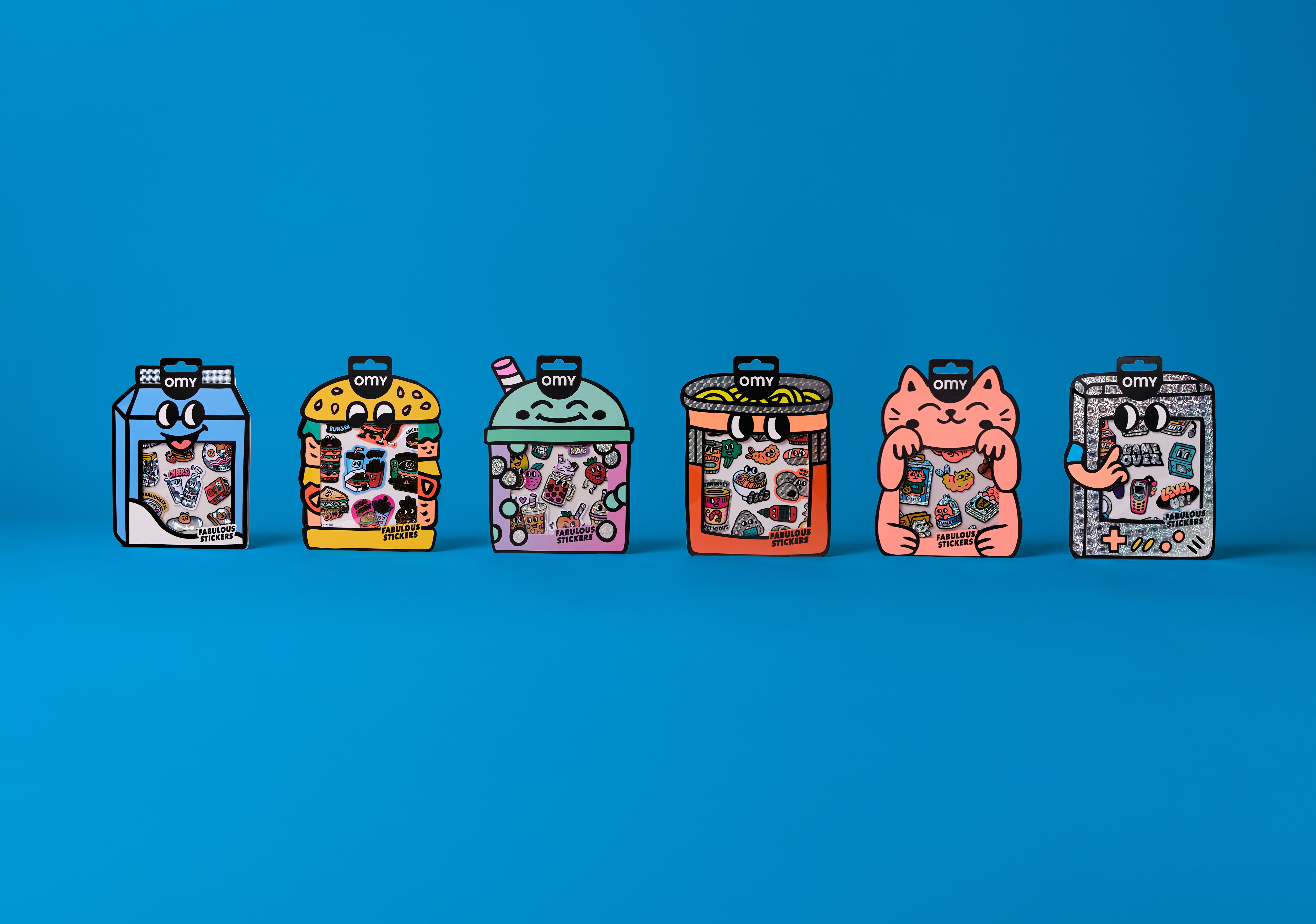 36 assorted Big Stickers