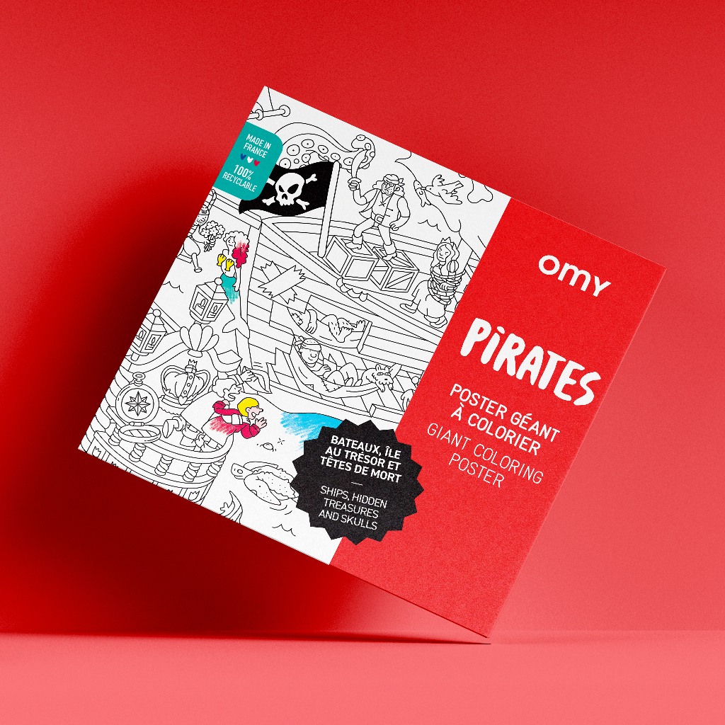 Pirates giant coloring Poster