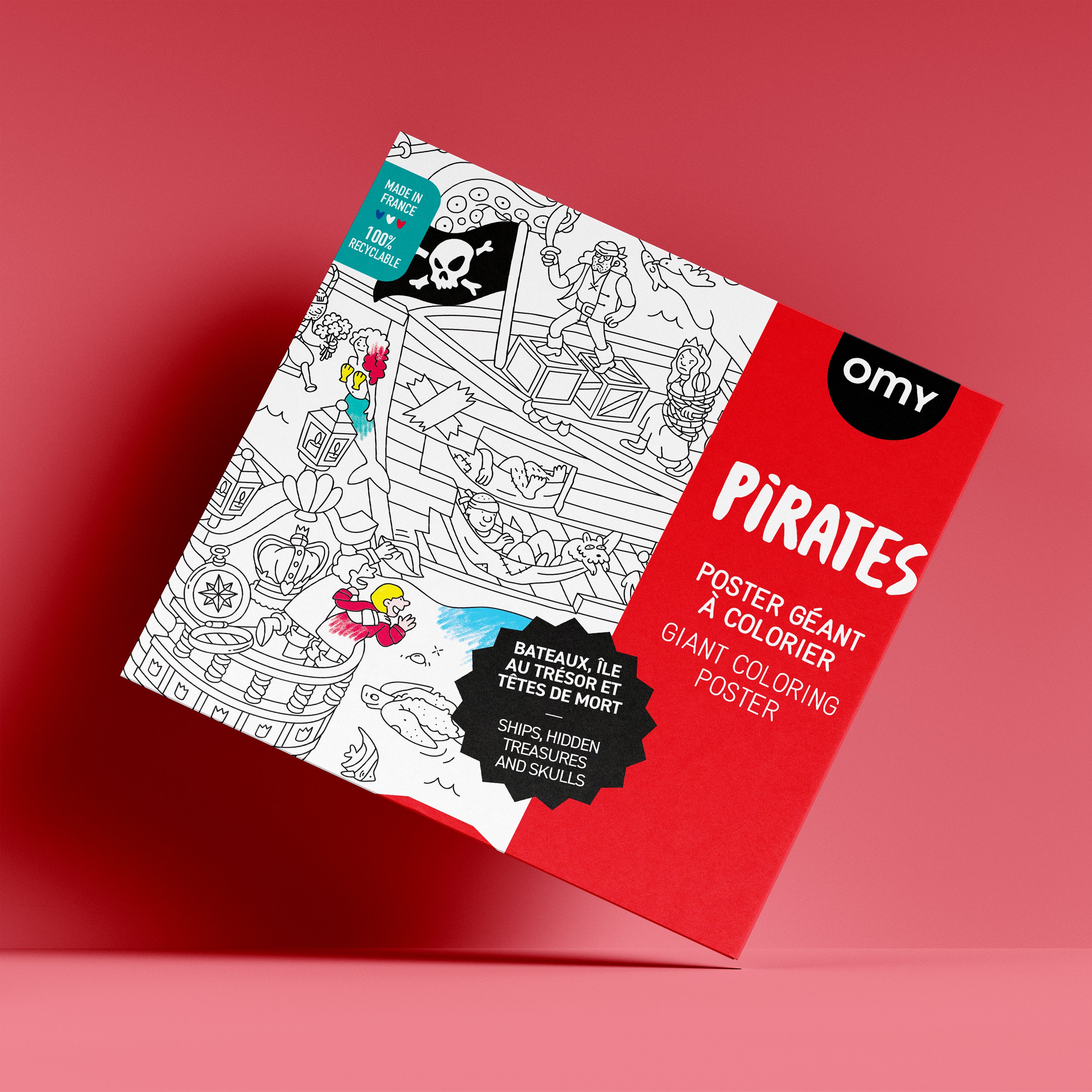 Pirates giant coloring Poster