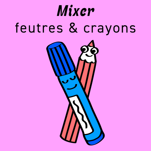 Mixing markers & pencils