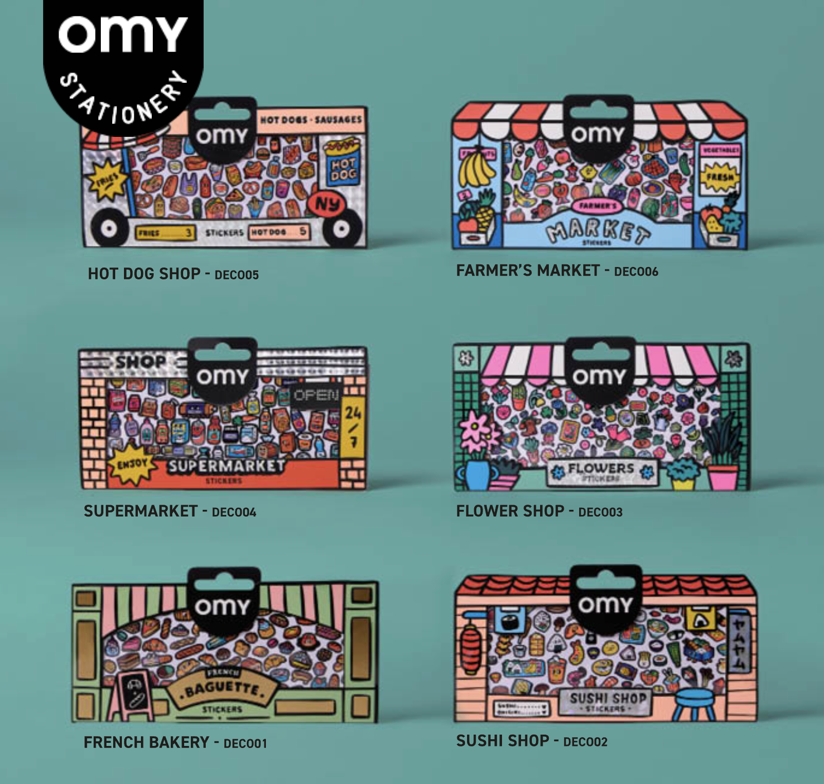 36 assorted Boutique Stickers