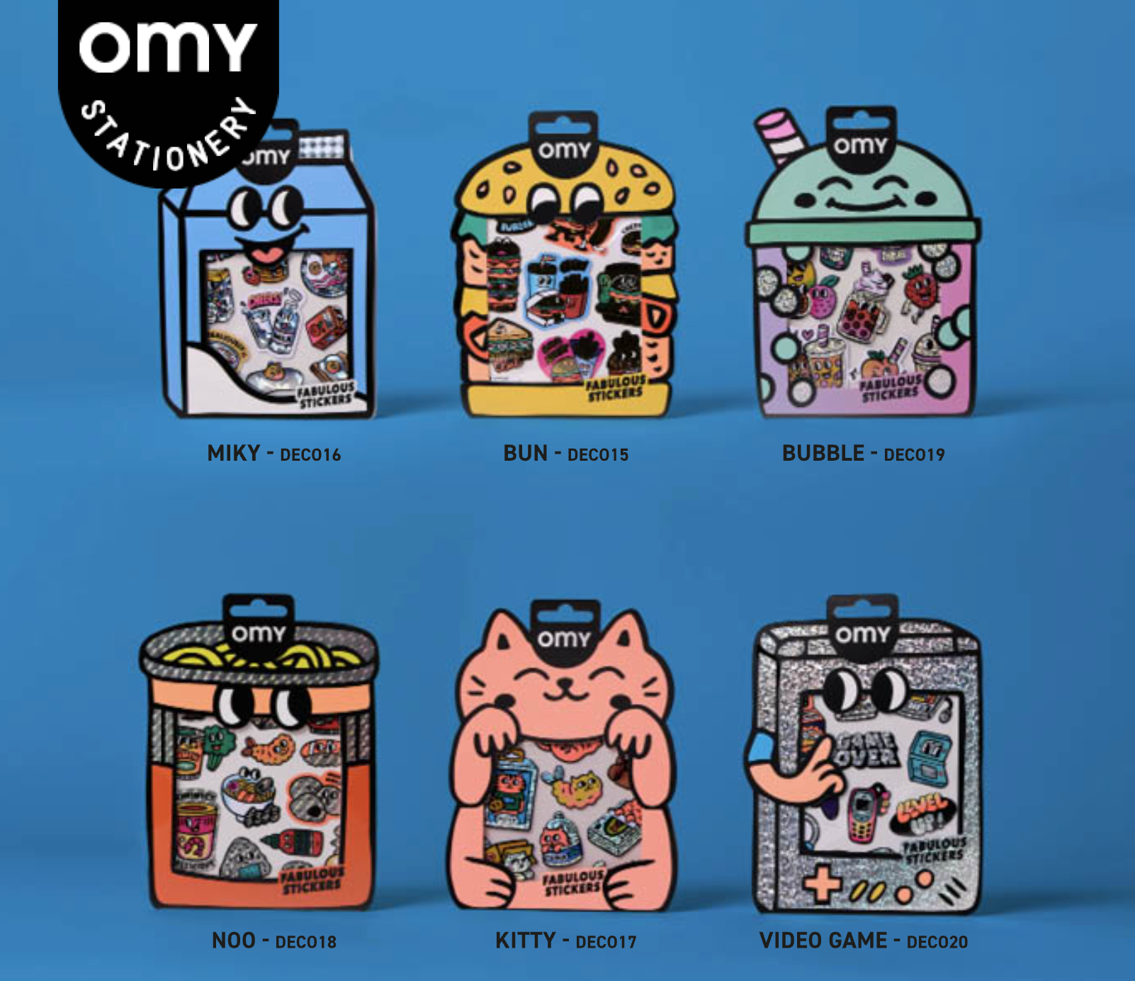 36 assorted BIG Stickers